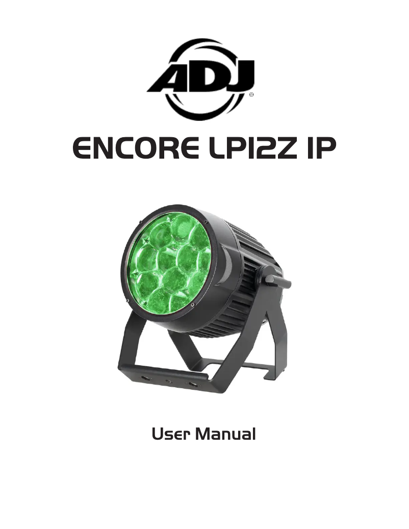 Página 1 del manual Manual de usuario American DJ Encore LP12Z IP