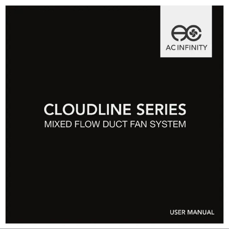 Page n°1 - Manuel utilisateur AC Infinity Cloudline T6