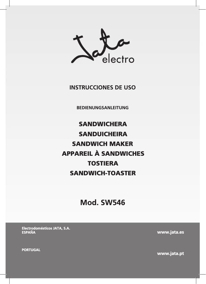 Página 1 del manual Manual de usuario Jata SW546