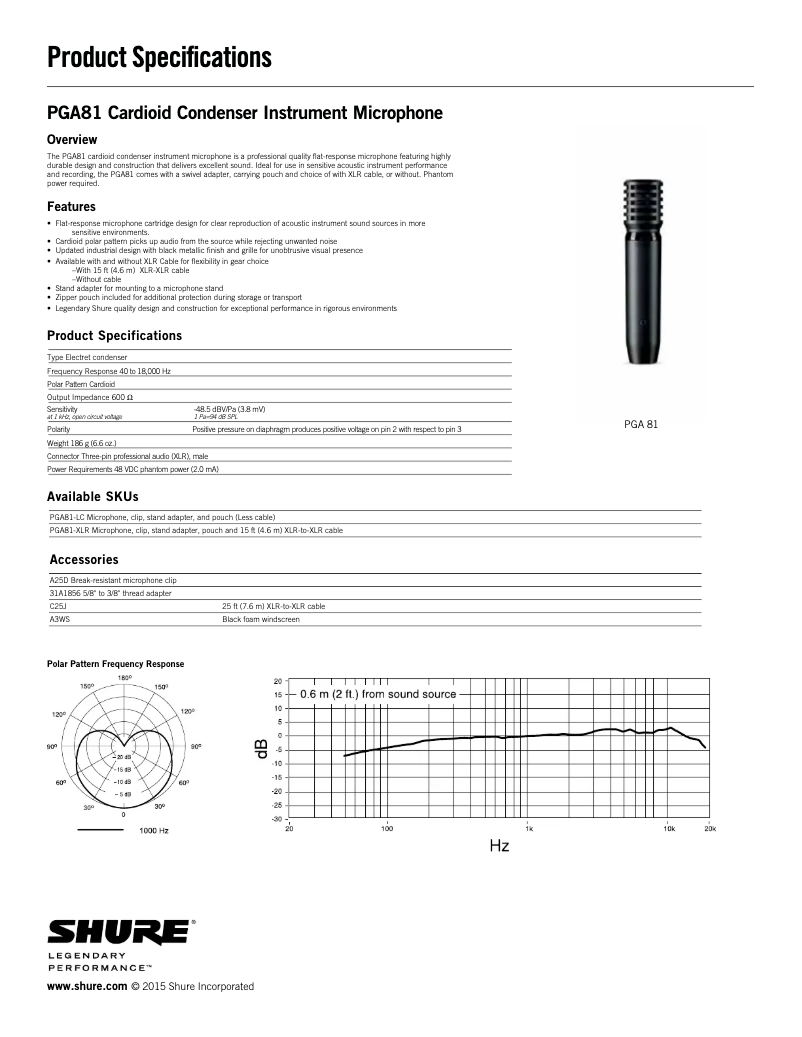 Image de la première page du manuel de l'appareil PGA81
