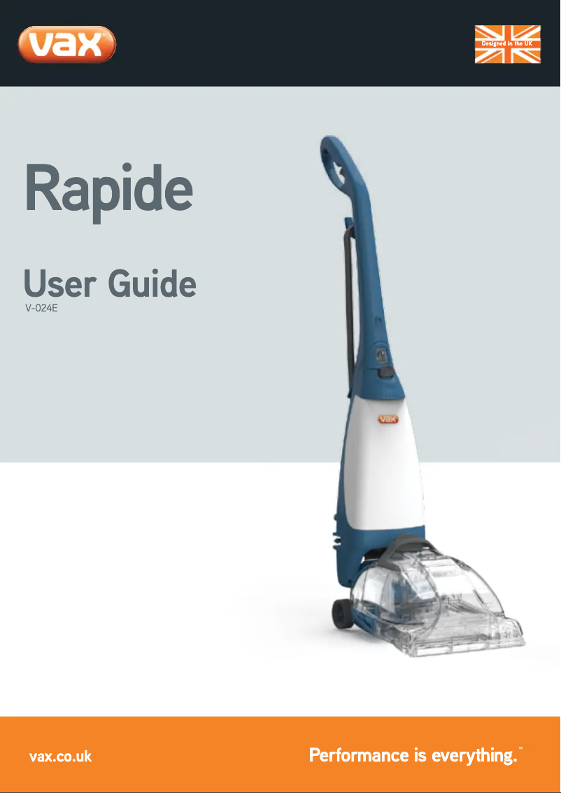 Imagen de la primera página del manual del dispositivo Rapide V-024U