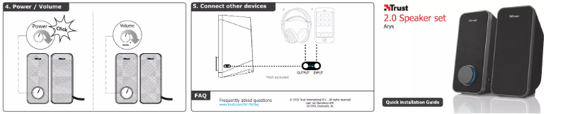 Page 1 de la notice Manuel utilisateur Trust Arys 2.0 20179