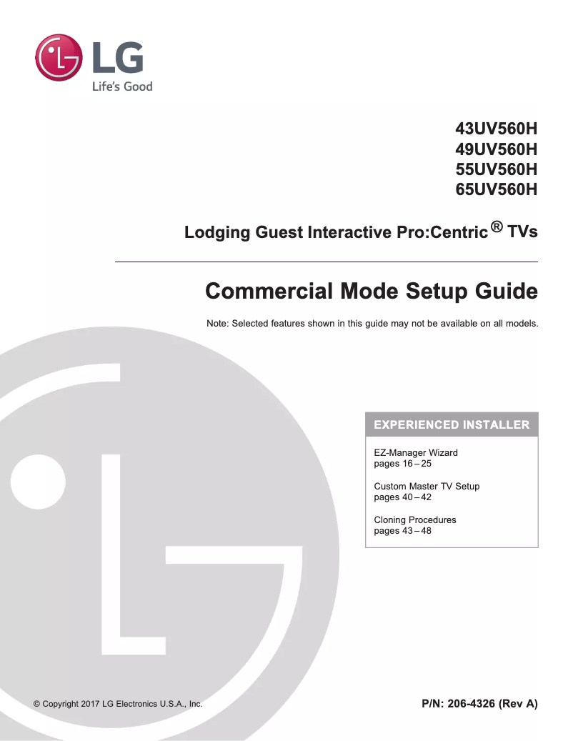 Página 1 del manual Manual de usuario LG 43UV560H