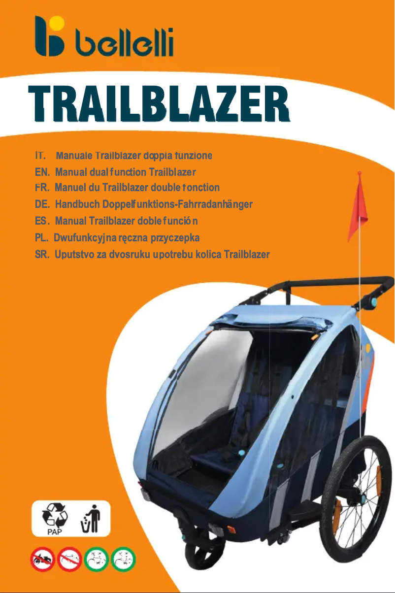 Page 1 de la notice Manuel utilisateur Bellelli Trailblazer