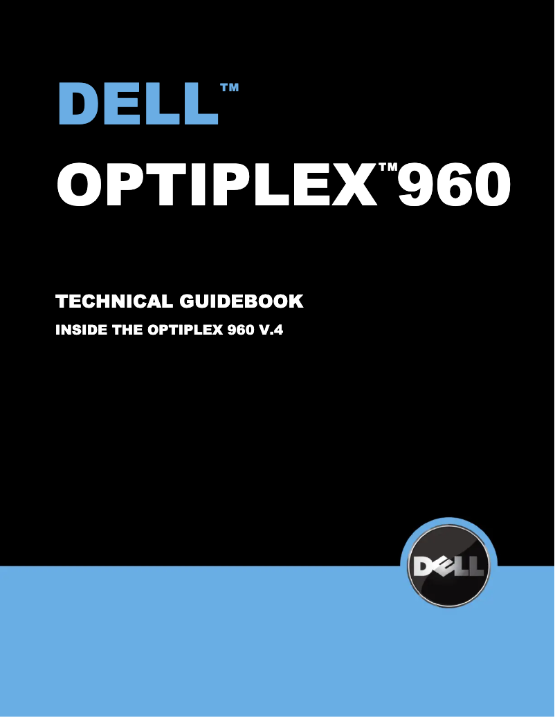 Page 1 de la notice Manuel utilisateur Dell OptiPlex 960 MT