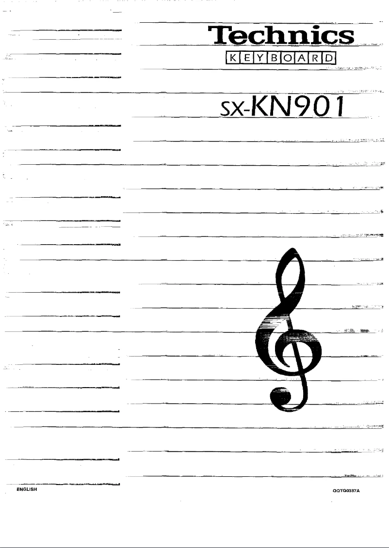 Image de la première page du manuel de l'appareil SX-KN901