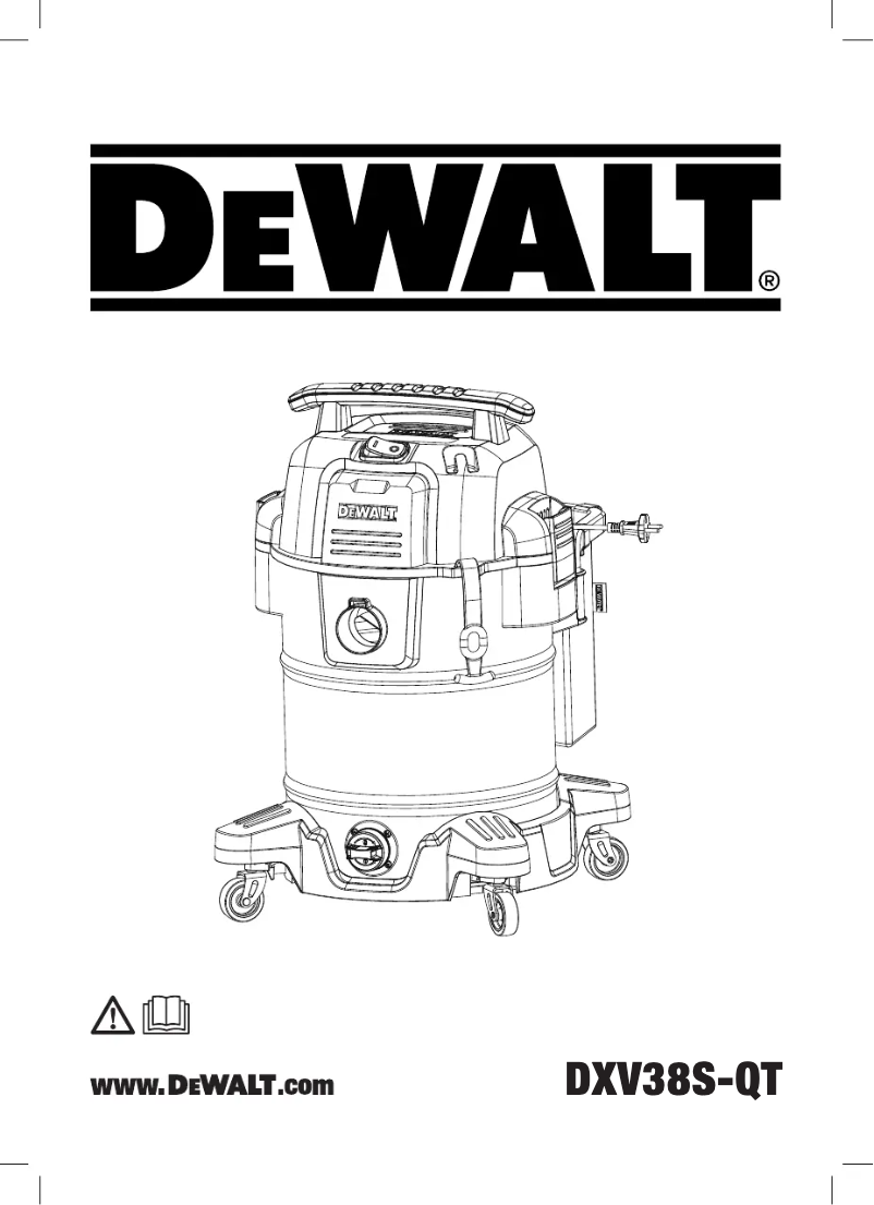 Page 1 de la notice Manuel utilisateur DeWalt DXV38S-QT