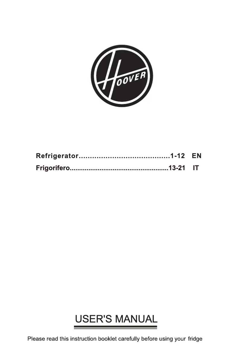 Page n°1 - Manuel utilisateur Hoover HTLP 130WK