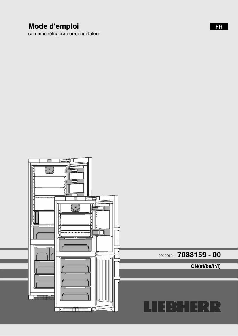 Page n°1 - Manuel utilisateur Liebherr CNef 4735 Comfort NoFrost