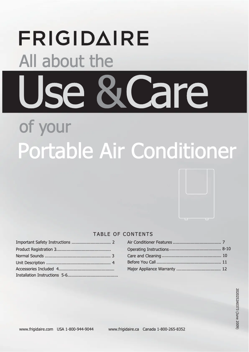 Imagen de la primera página del manual del dispositivo FRA123PT1