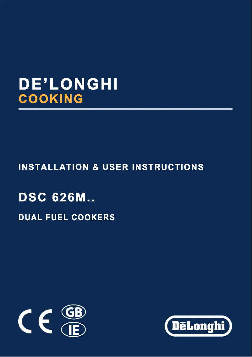 Page 1 de la notice Manuel utilisateur DeLonghi DSC 626MF