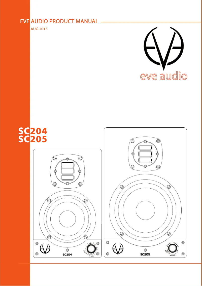Page 1 de la notice Manuel utilisateur Eve Audio SC204