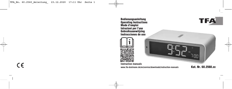 Página 1 del manual Manual de usuario TFA Twist 60.2560.15