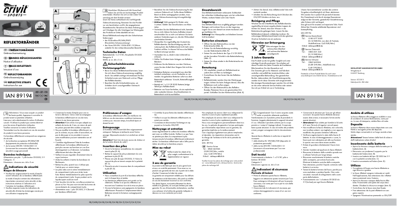 Página 1 del manual Manual de usuario Crivit IAN 89194