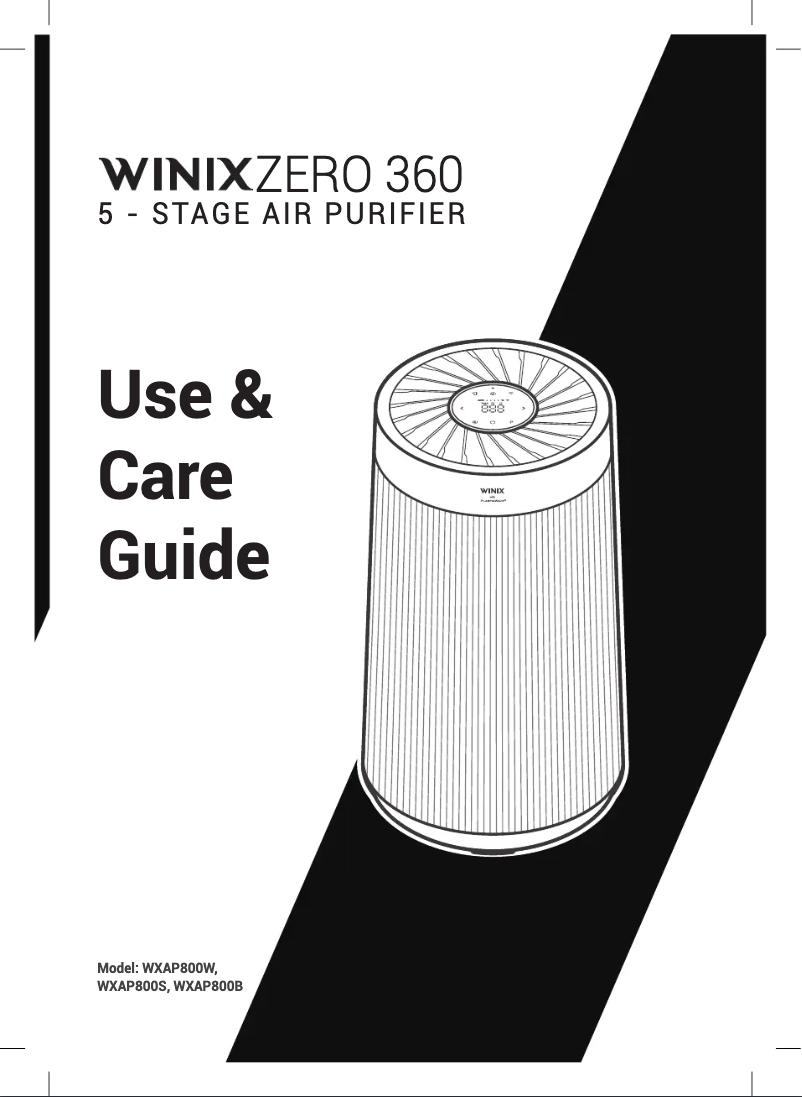 Page n°1 - Manuel utilisateur Winix Zero 360 WXAP800