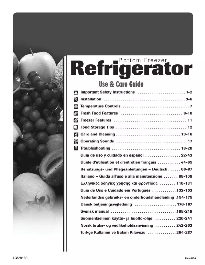 Page n°1 - Manuel utilisateur Amana G32526PEKS
