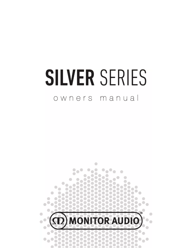 Page n°1 - Manuel utilisateur Monitor Audio Silver 500