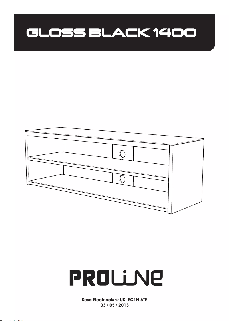 Image de la première page du manuel de l'appareil Gloss Black 1400