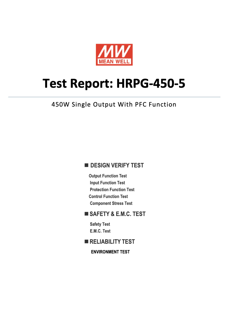 Image de la première page du manuel de l'appareil HRPG-450-5