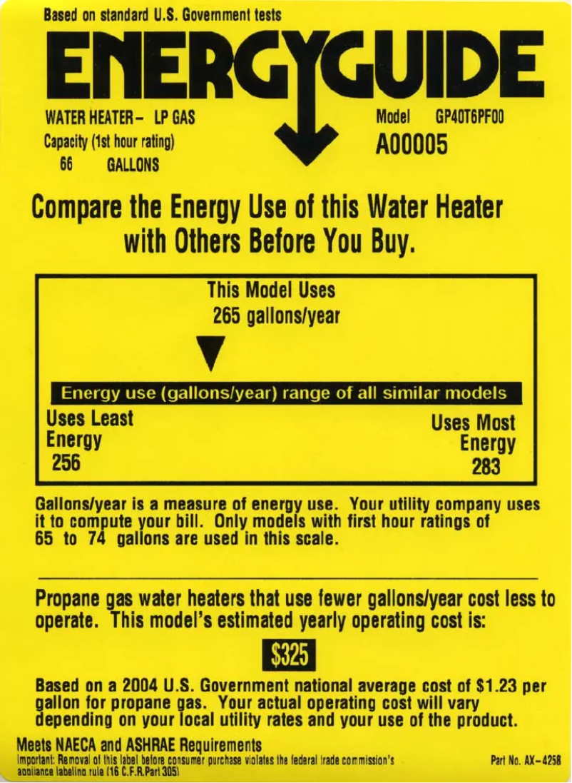 Image de la première page du manuel de l'appareil SmartWater GP40T6PF00