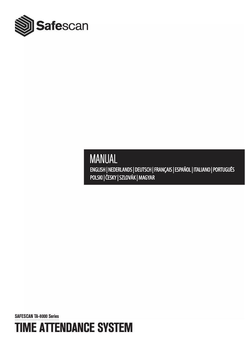 Image de la première page du manuel de l'appareil TA-8030