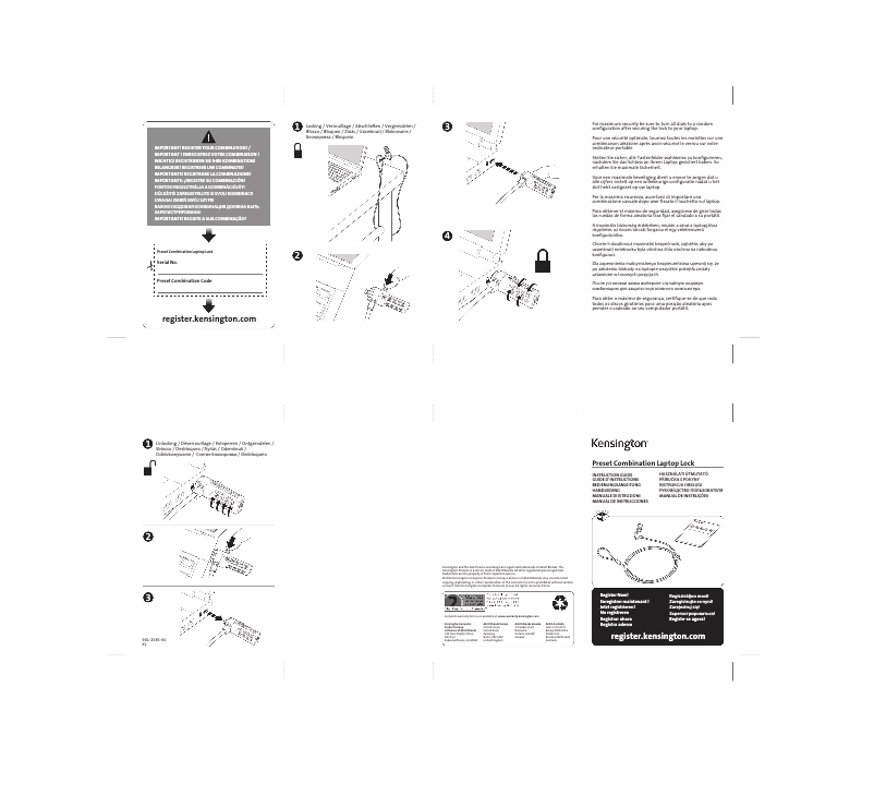 Image de la première page du manuel de l'appareil K64674WW