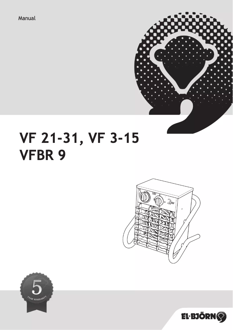 Imagen de la primera página del manual del dispositivo VF 15T