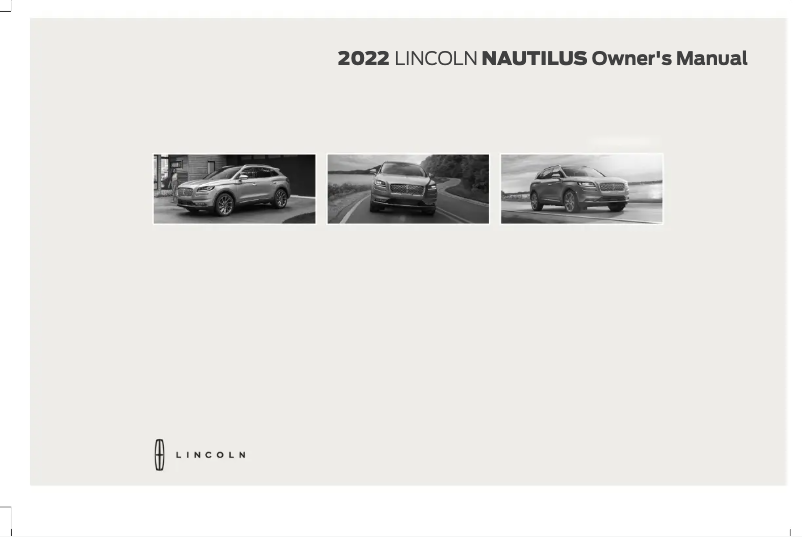 Page n°1 - Manuel utilisateur Lincoln Nautilus (2022)
