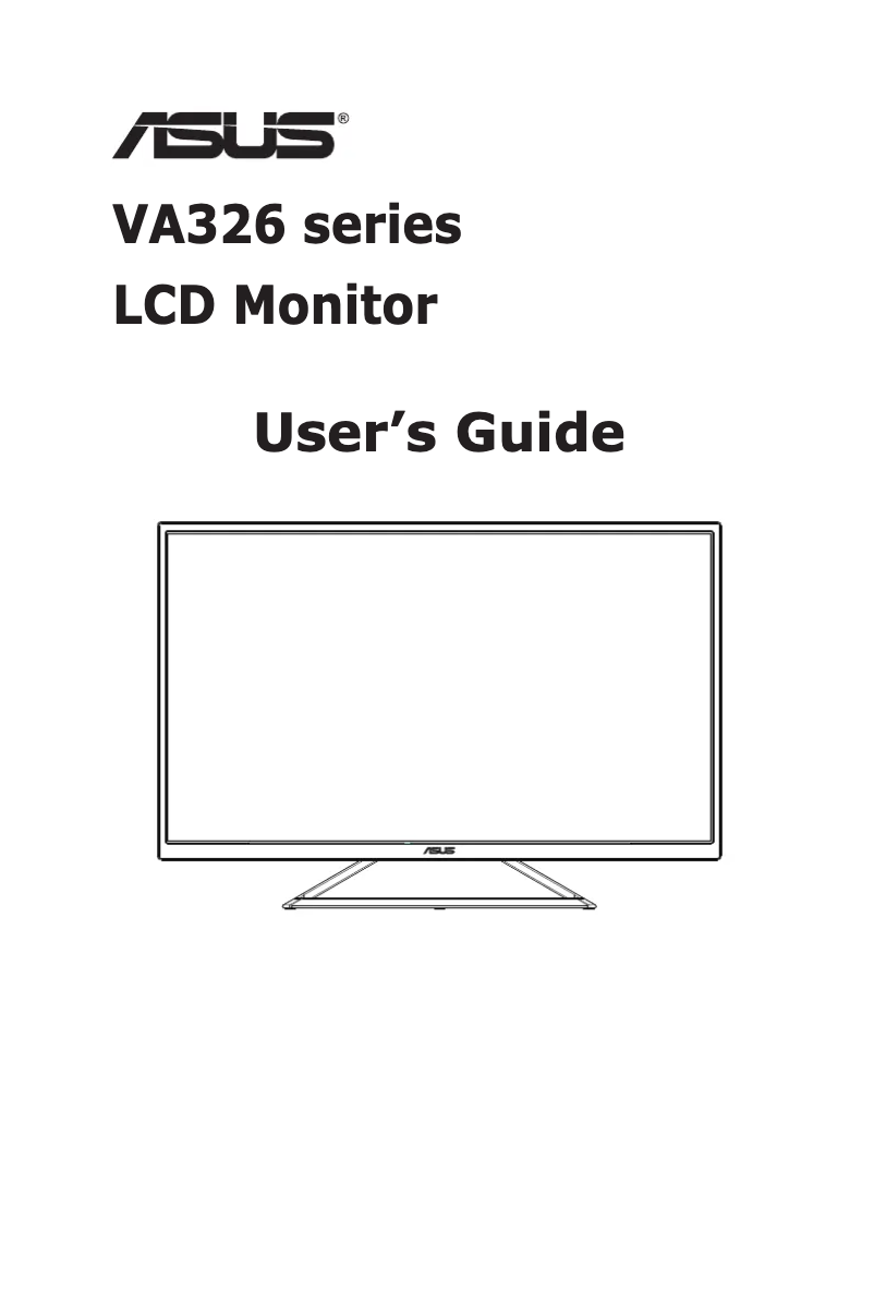 Page n°1 - Manuel utilisateur Asus VA326H