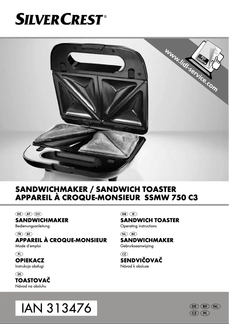 Page n°1 - Manuel utilisateur SilverCrest SSMW 750 D1