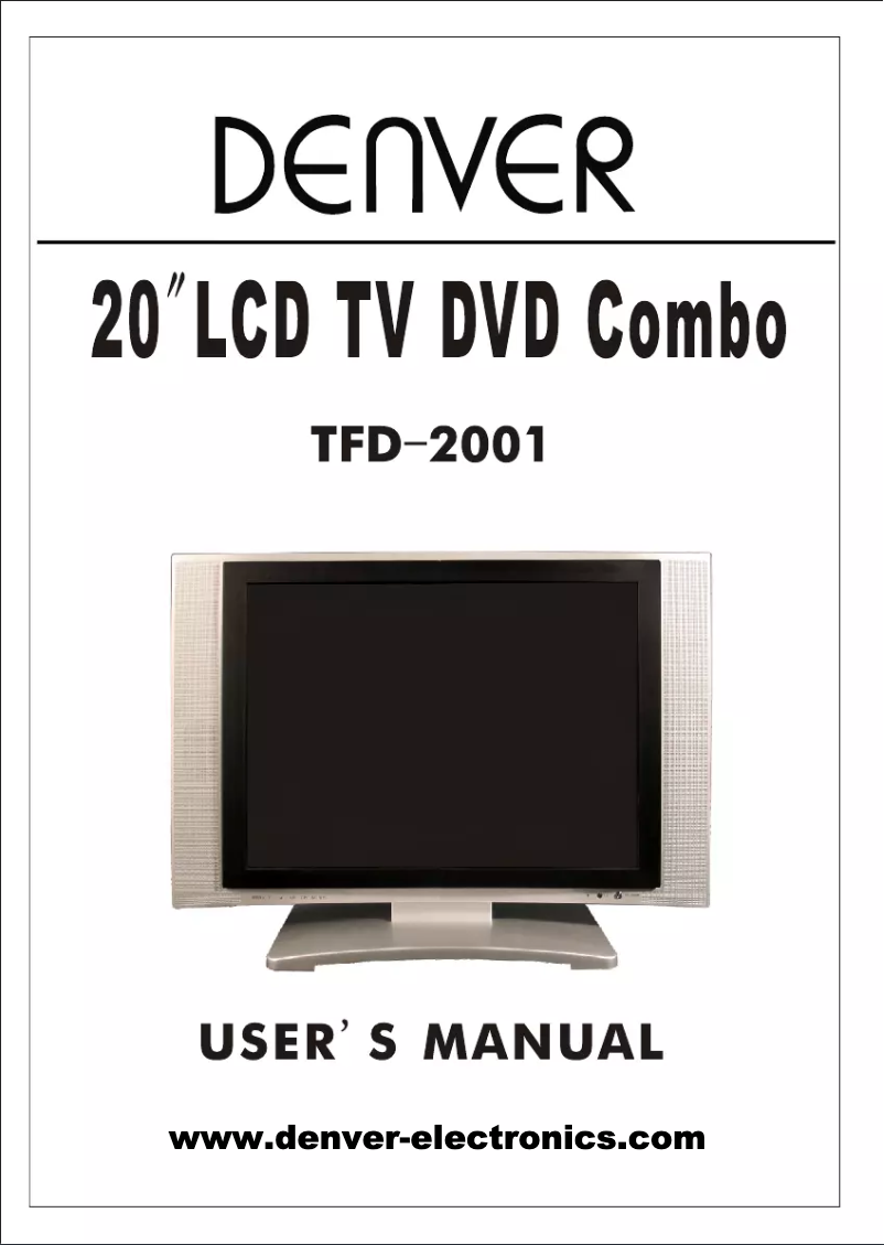 Imagen de la primera página del manual del dispositivo TFD 2001
