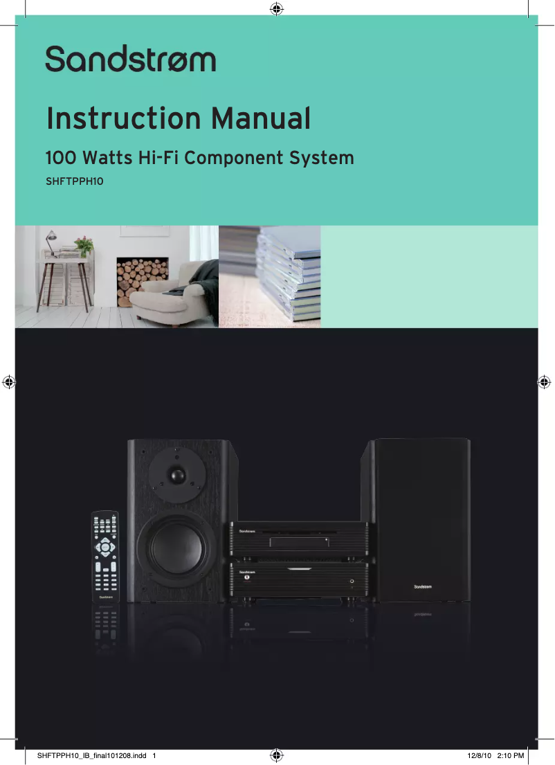 Page 1 de la notice Manuel utilisateur Sandstrøm SHFTPPH10
