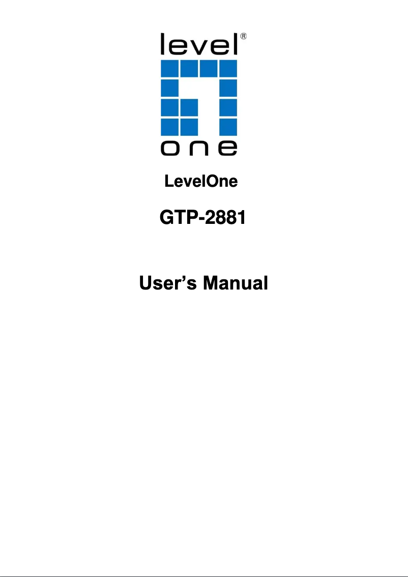 Page n°1 - Fiche technique LevelOne GTP-2881