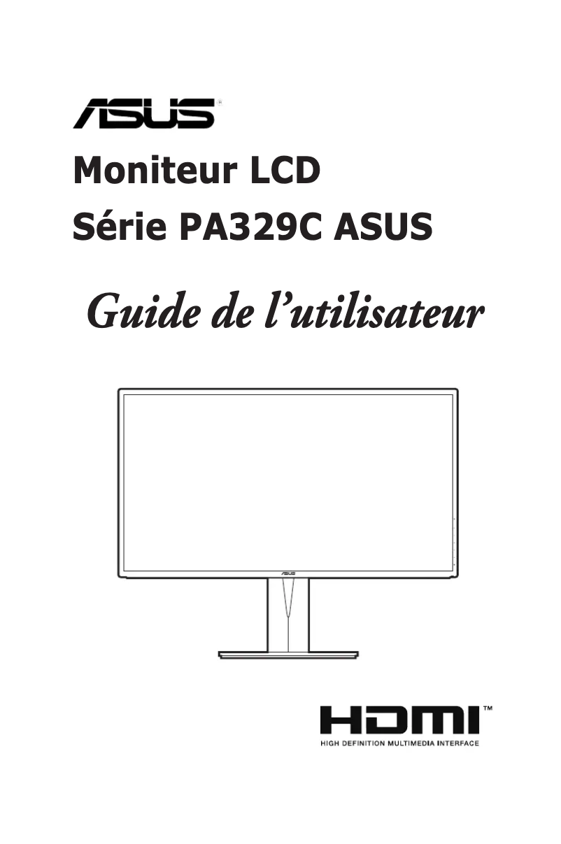 Page 1 de la notice Manuel utilisateur Asus ProArt PA329C