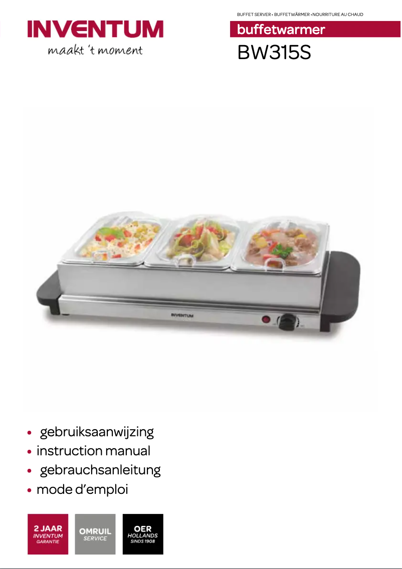 Page 1 de la notice Manuel utilisateur Inventum BW315S