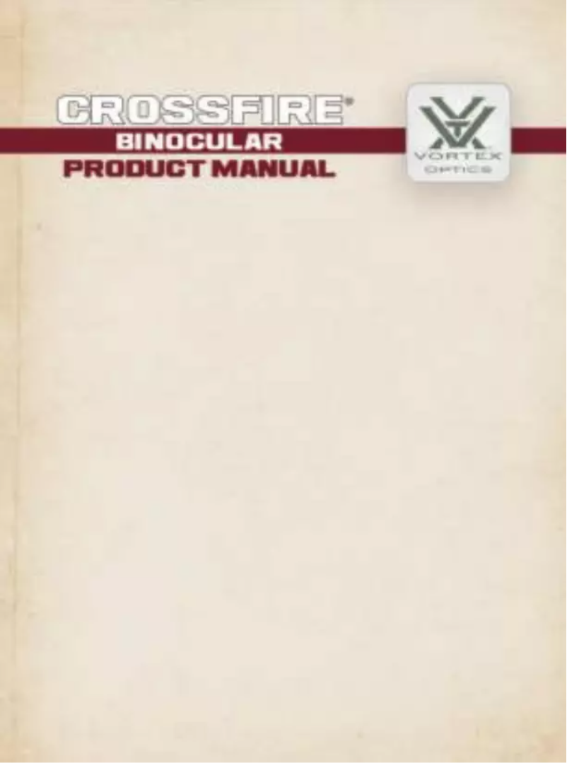 Image de la première page du manuel de l'appareil Crossfire