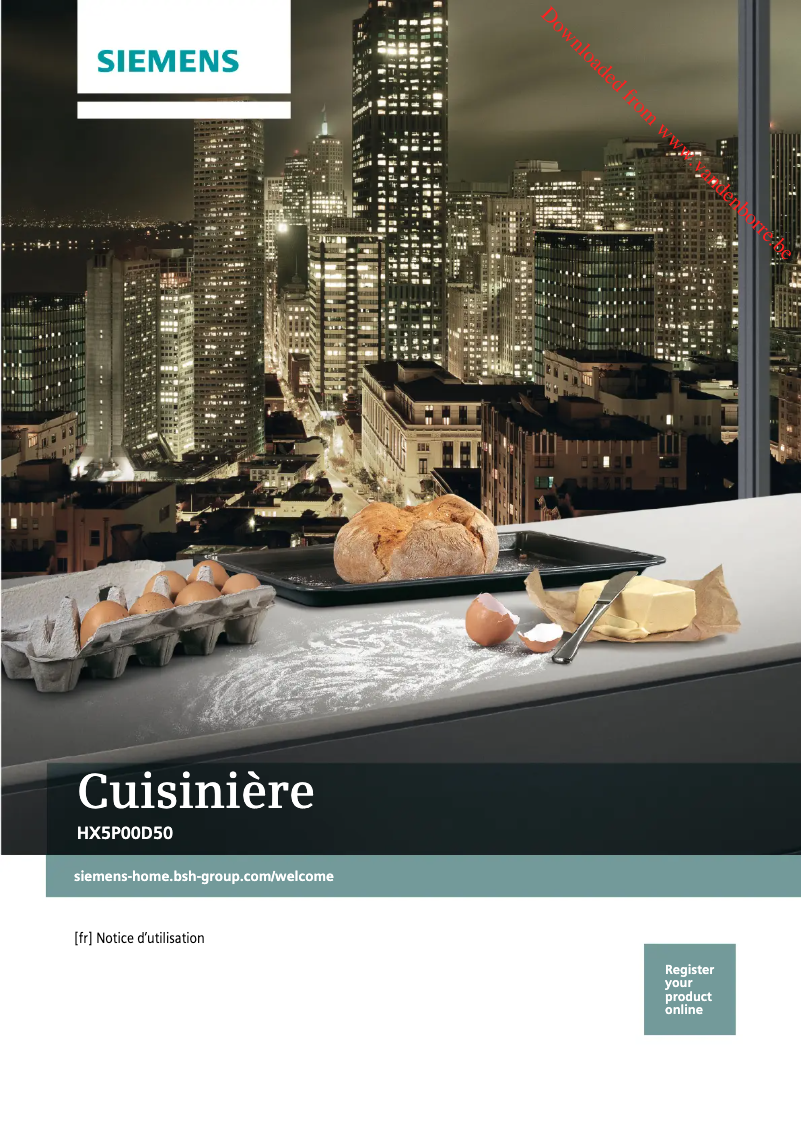 Image de la première page du manuel de l'appareil HX5P00D50