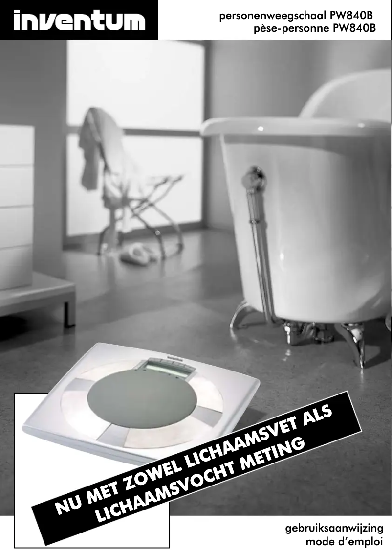 Image de la première page du manuel de l'appareil PW840B