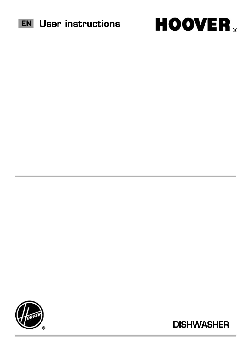 Page n°1 - Manuel utilisateur Hoover HDPA 1DO39W-80