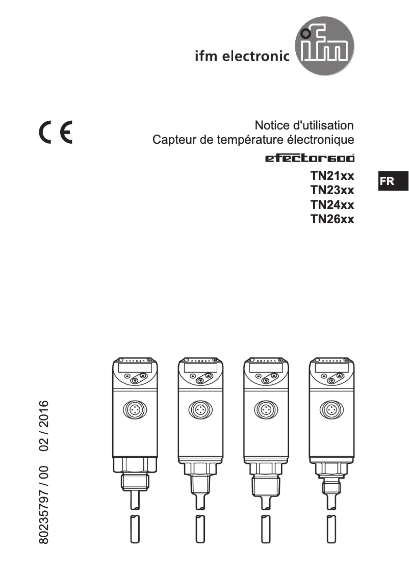 Page n°1 - Manuel utilisateur IFM TN2343