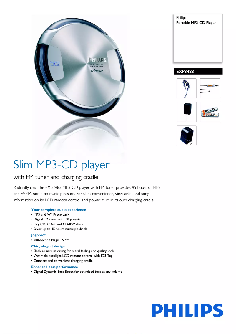 Page n°1 - Brochure Philips Expanium EXP3483