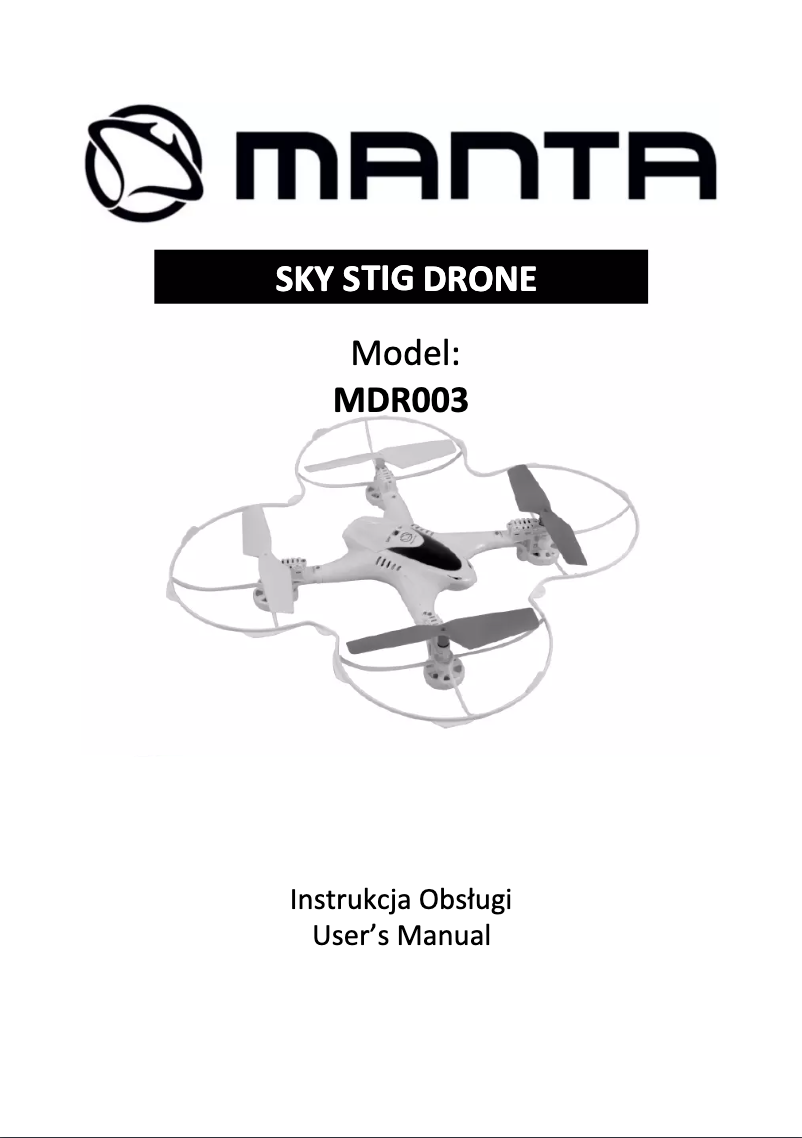 Page n°1 - Manuel utilisateur Manta Sky Stig MDR003