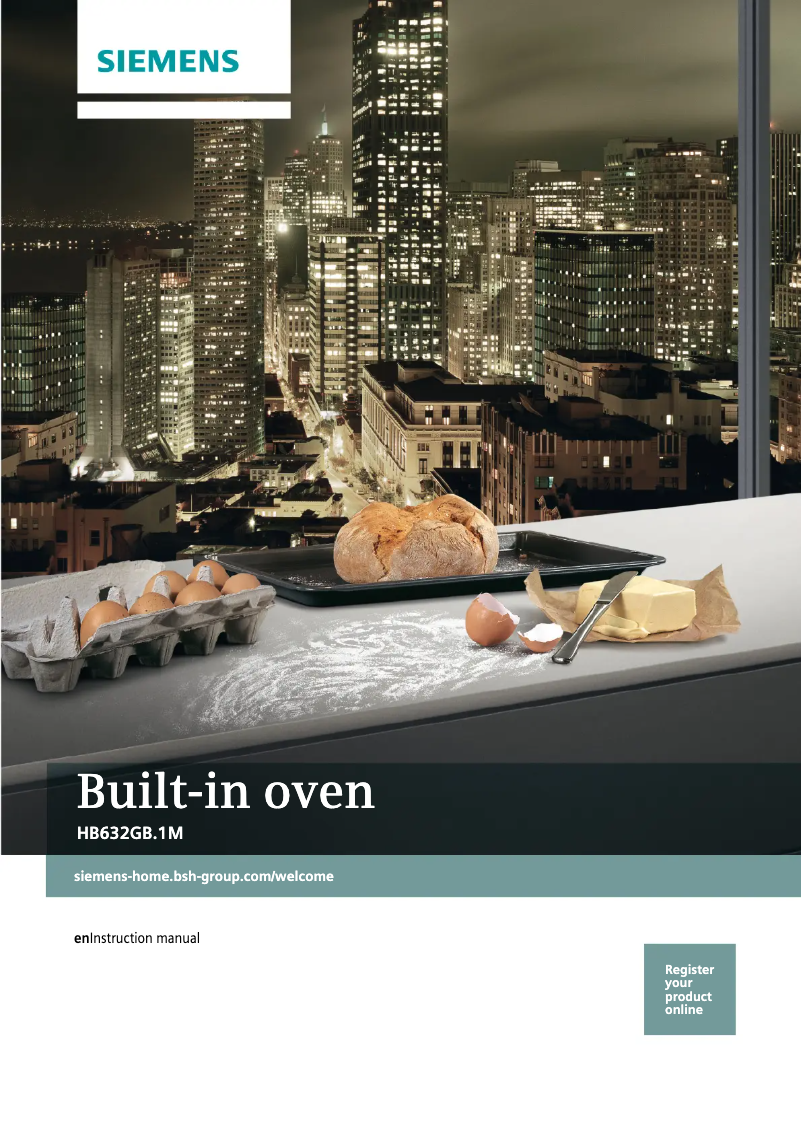 Page n°1 - Manuel utilisateur Siemens HB632GBS1M