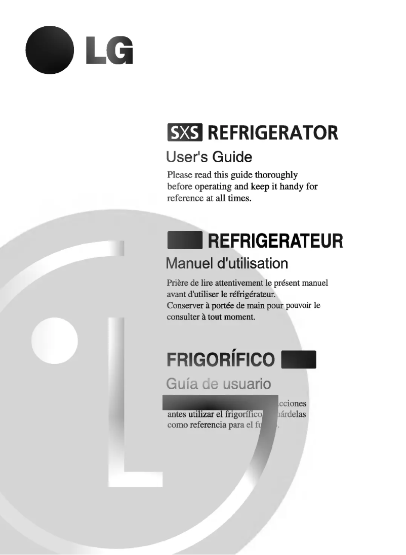 Image de la première page du manuel de l'appareil GR-B197DLC