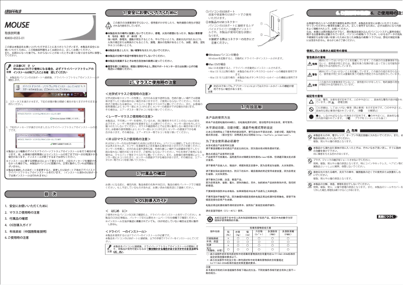 Page 1 de la notice Manuel utilisateur Buffalo BSMRU21BKZ