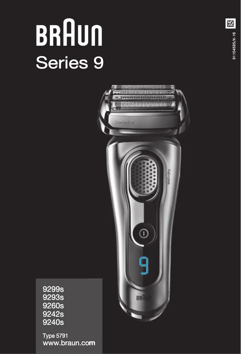 Image de la première page du manuel de l'appareil Series 9 9240S