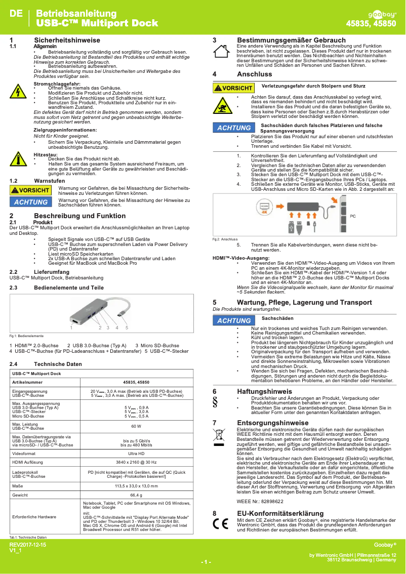 Image de la première page du manuel de l'appareil 45835