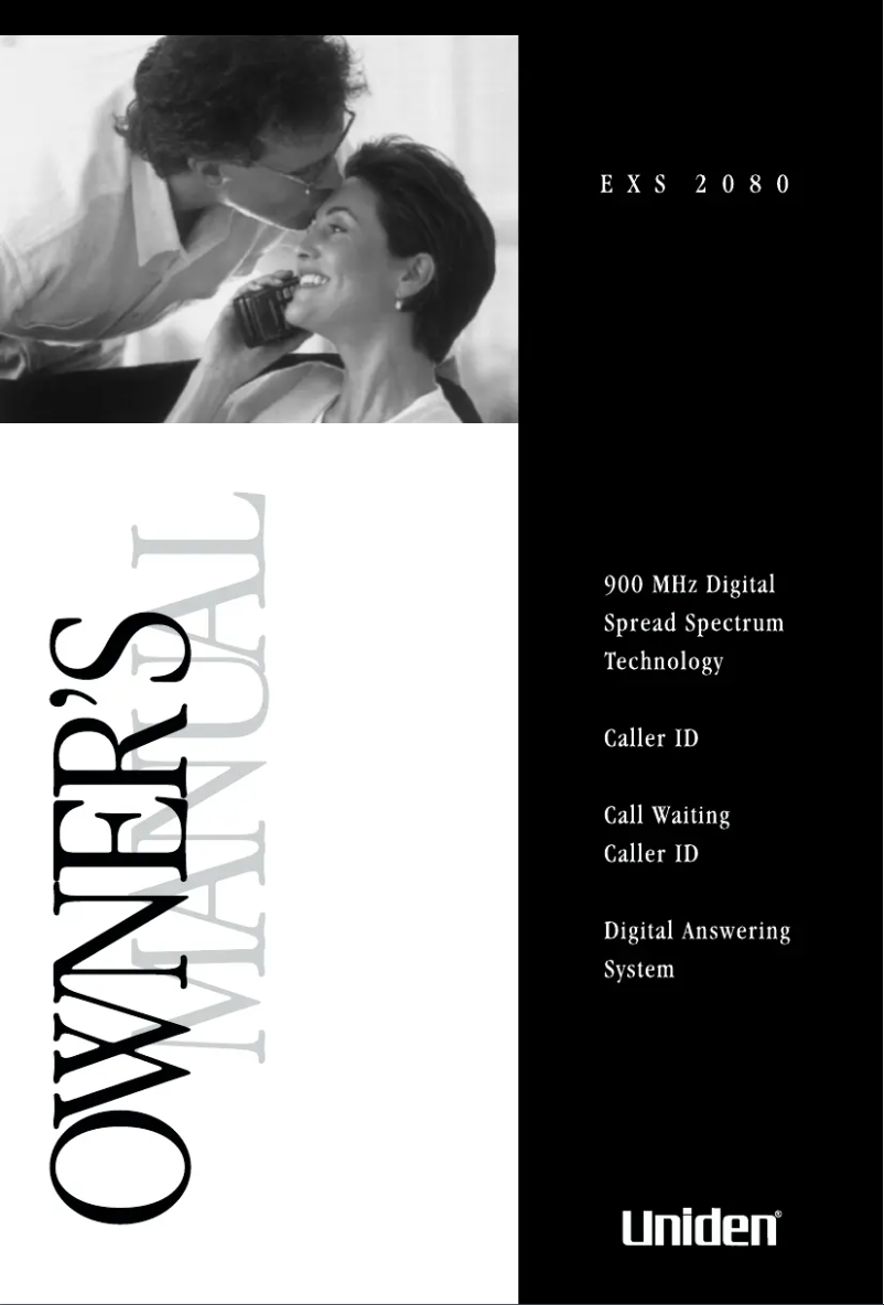 Image de la première page du manuel de l'appareil EXS 2080