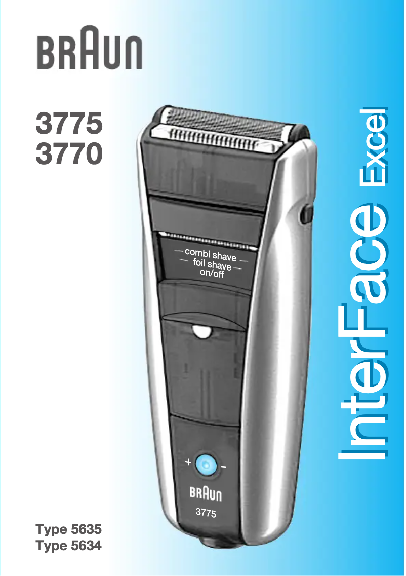 Page 1 de la notice Manuel utilisateur Braun InterFace Excel 3775