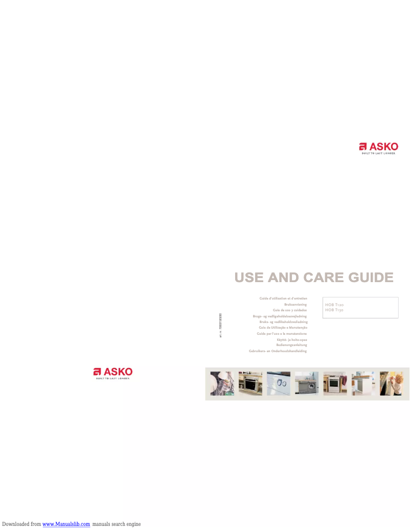 Page 1 de la notice Manuel utilisateur Asko T130